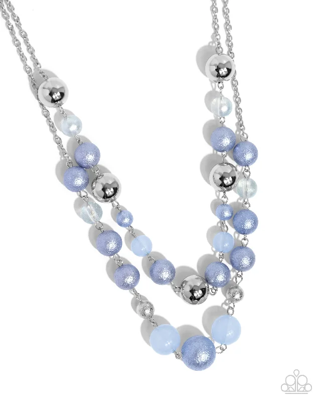 women necklace -Beaded Benefit - Blue