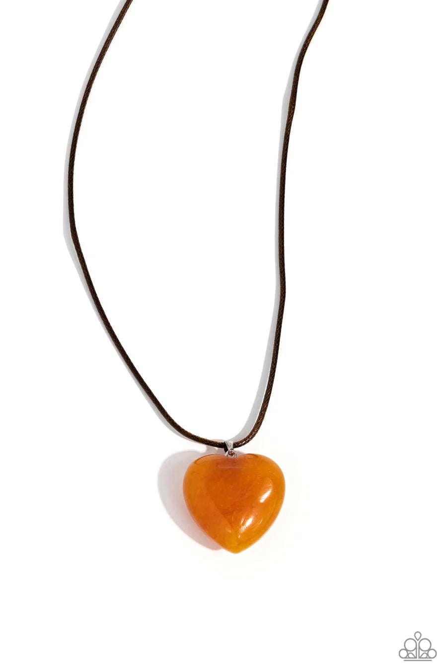 statement necklaces for women -Serene Sweetheart - Orange