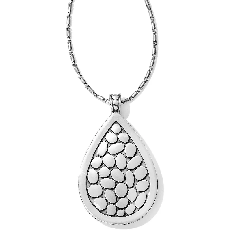 diamond necklaces for women -Pebble Teardrop Convertible Reversible Necklace