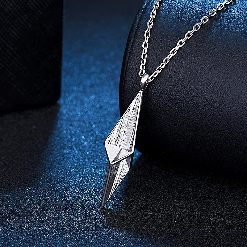 simple silver necklaces for women -MN1057