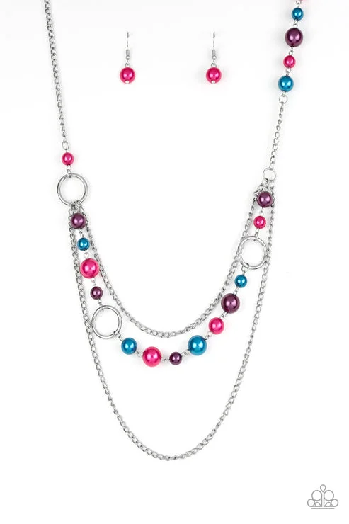 statement necklaces for women -Party Dress Princess Multi Necklace