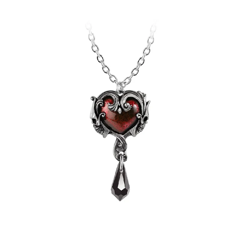 elegant pendant necklaces -Petite Affair du Coeur Necklace