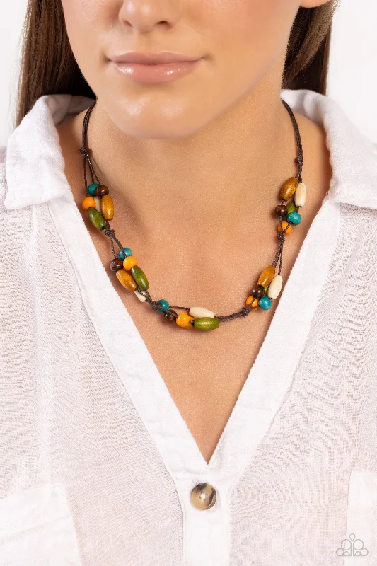 long strand necklaces -Outback Epic - Multi