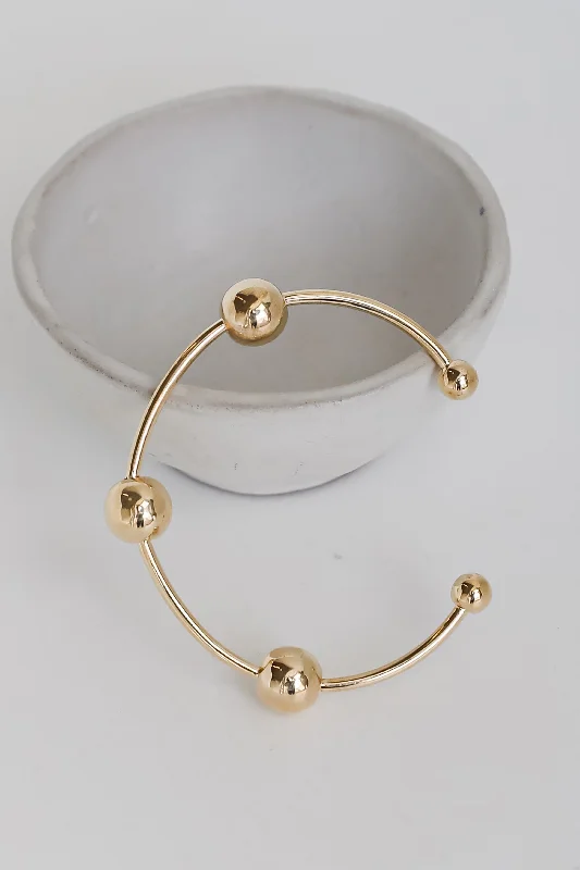 gemstone bracelets for women -Scarlett Gold Cuff Bracelet