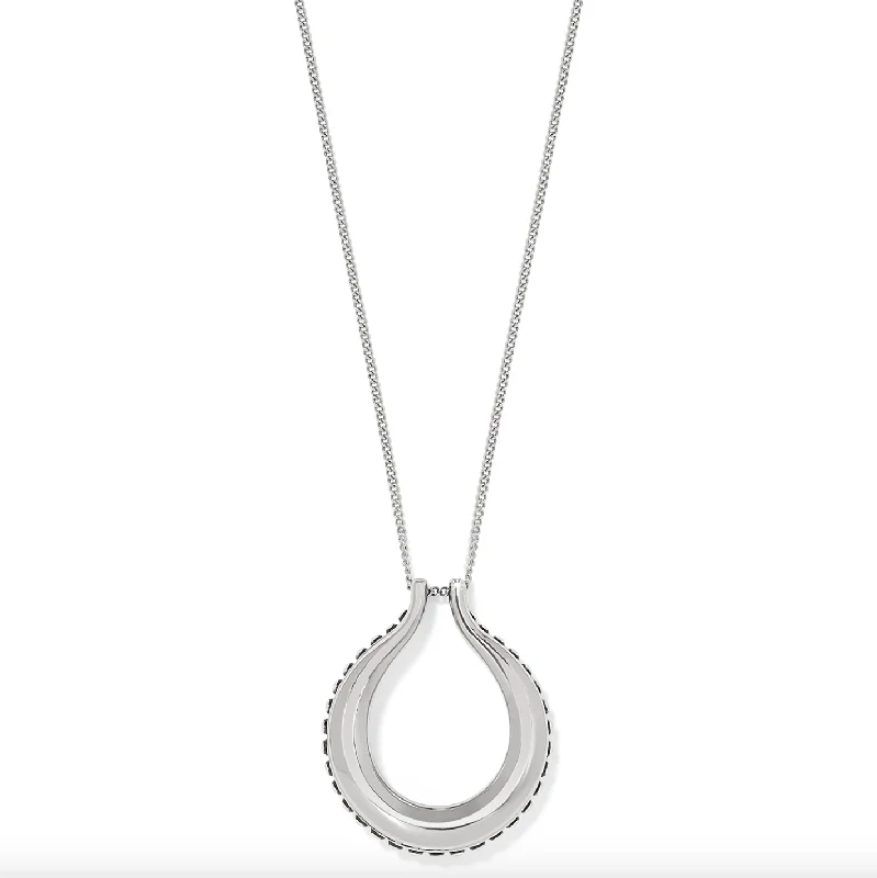 chic crystal pendants for necklaces -Pretty Tough Arch Necklace