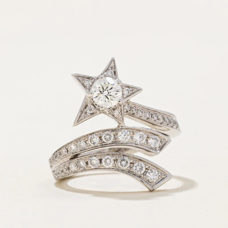 affordable diamond rings -Diamond Shooting Star Ring | 0.62ctw | SZ 3.5 |