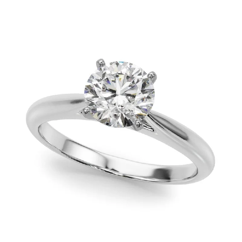 gemstone engagement rings -Abigail Solitaire Engagement Ring 1.0 Ct IGI Certified