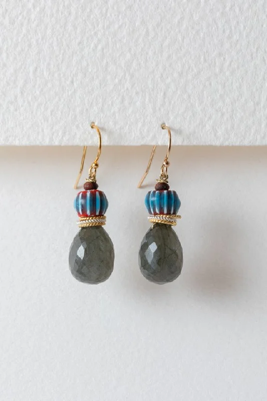 timeless pearl earrings -Labradorite Priya Earrings | LuLu Designs