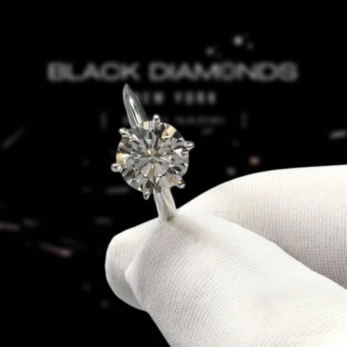 romantic engagement rings for proposal -2.0 Ct Round Cut Diamond Classic Six Claws Engagement Ring