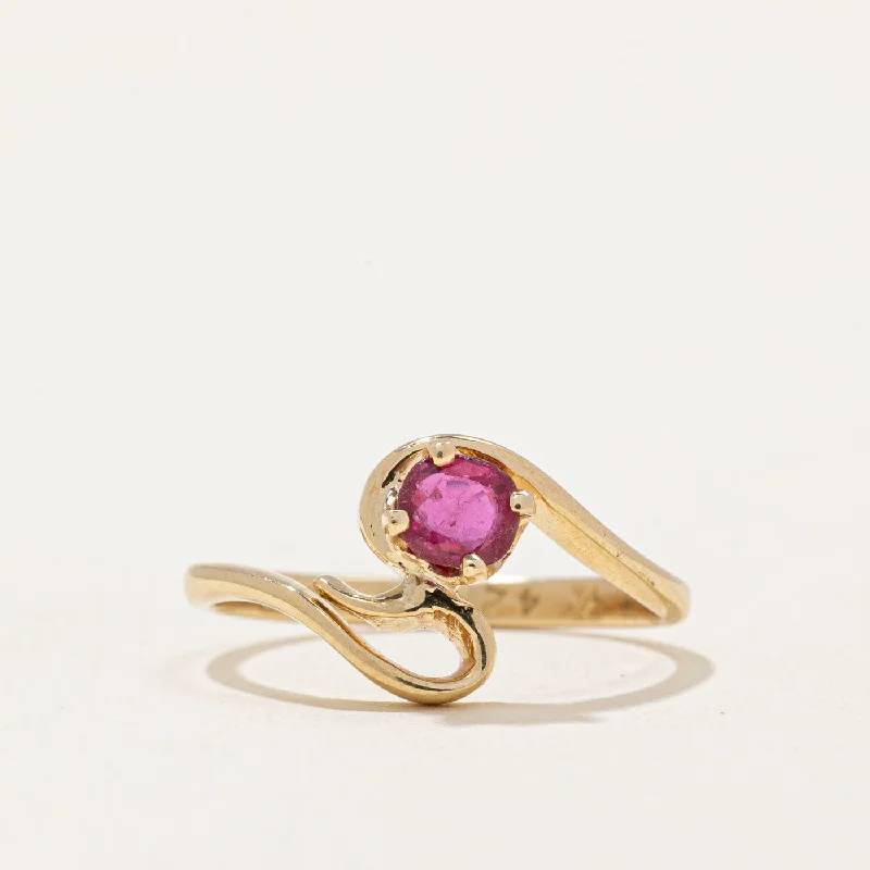 trendy rings for women -Ruby Freeform Ring | 0.20ct | SZ 4.25 |