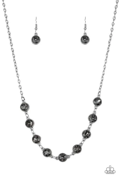 elegant lock pendant necklaces -Starlit Socials Silver Necklace