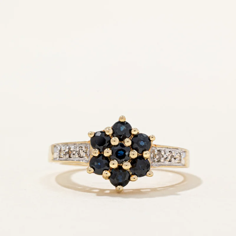 custom engagement rings -Sapphire & Diamond Cocktail Ring | 0.70ctw, 0.06ctw | SZ 6.75 |