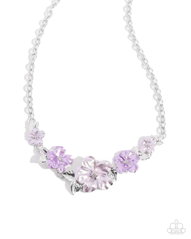 adjustable length necklaces for women -Bouquet Brilliance - Purple