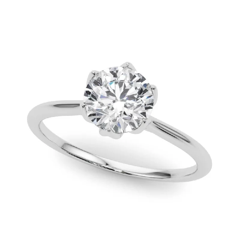 adjustable rings for women -Carly Engagement Ring 1.0 Ct IGI Certified